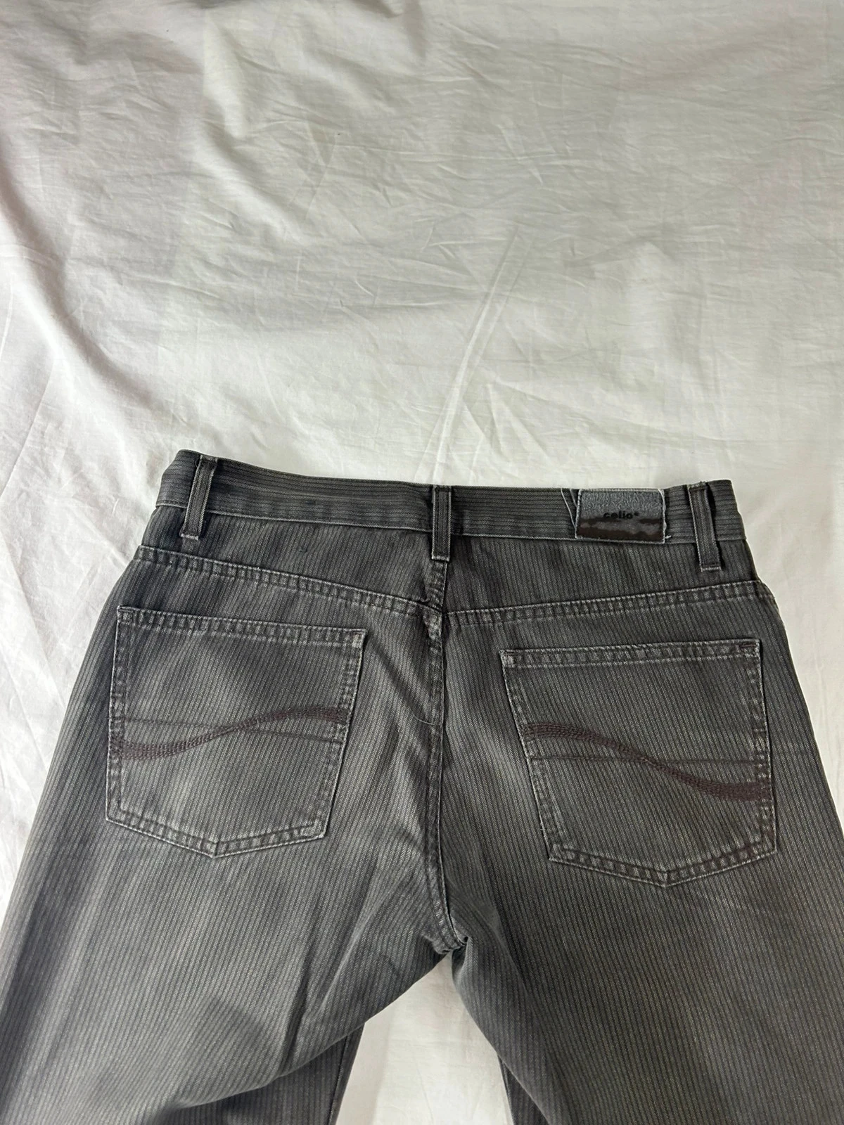 Jean gris marrón acanalado Celio – photo 14